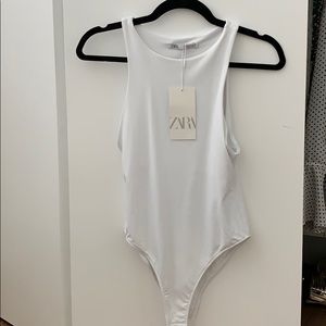Zara white bodysuit